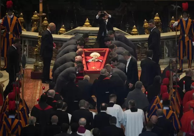 El papa Francisco en la Bas�lica de San Pedro.