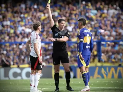 Nicol�s Ram�rez en ocasi�n de un Boca vs River