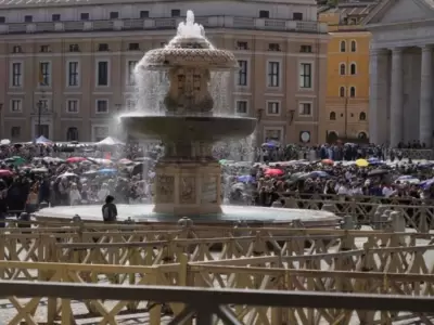 Plaza San Pedro durante el velatorio