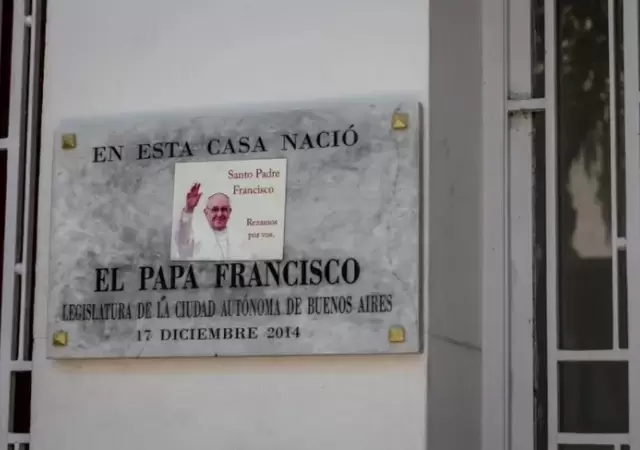 La casa donde naci� el papa Francisco.