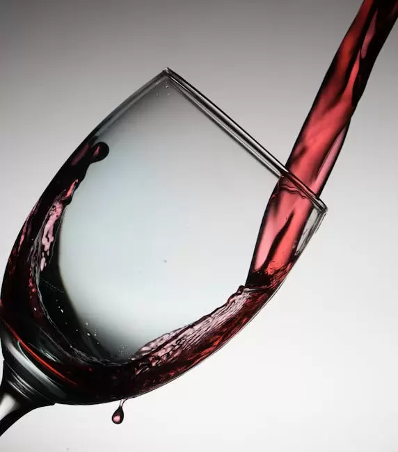 Copa De Vino Con Vino Tinto