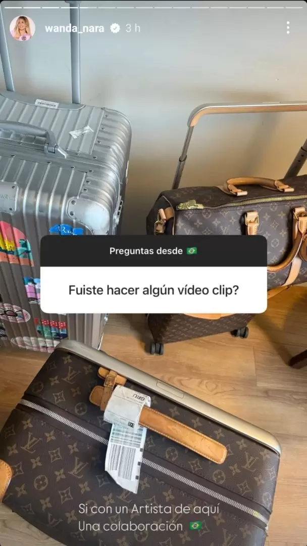 Nara responde en Instagram desde Brasil.
