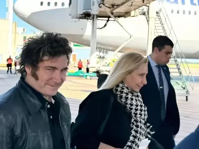 Milei lleg� a Roma con la garganta cargada.