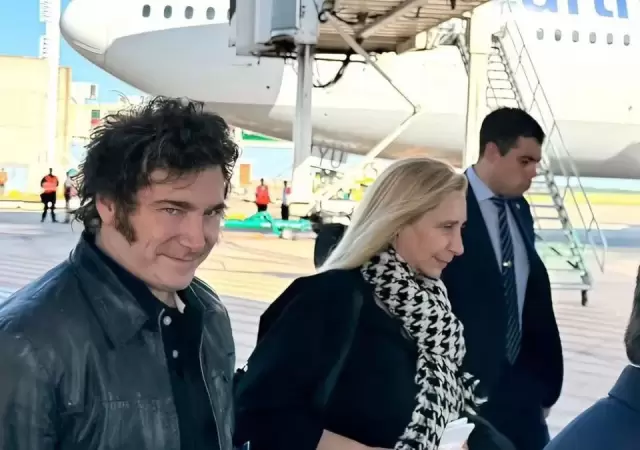 Milei lleg� a Roma con la garganta cargada.