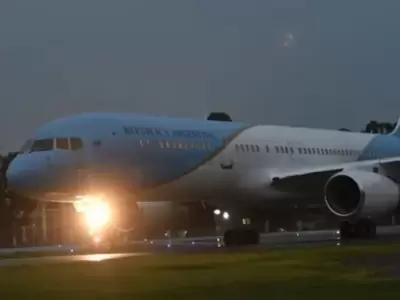El avi�n presidencial lleg� a Aeroparque