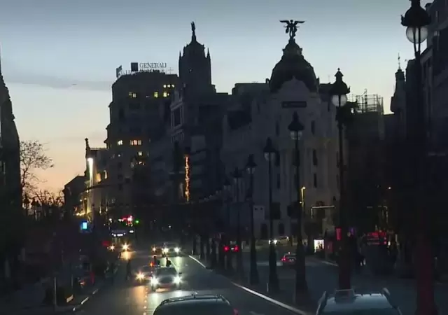 Apag�n sin precedentes en Madrid.