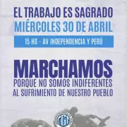La CGT, las dos CTA, gremios y organizaciones sociales marchan por el Día del Trabajador