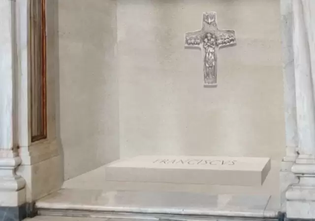 La tumba del Papa Francisco/