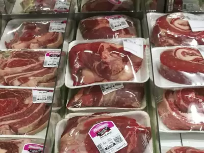Carne importada de Brasil.