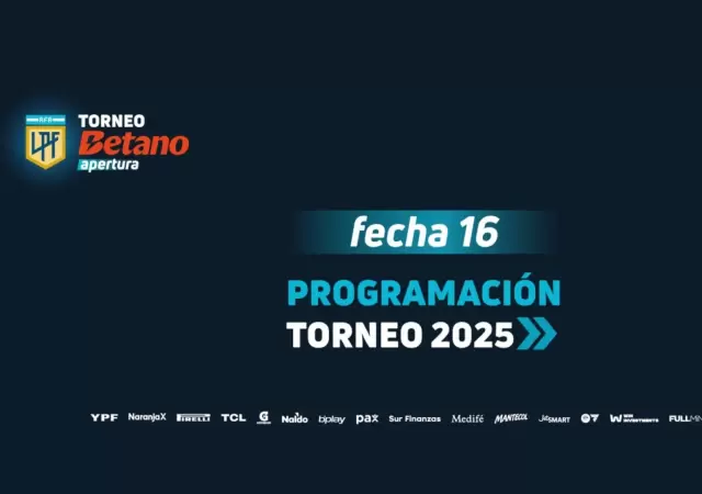 As� se disputa la fecha 16 del Apertura 2025