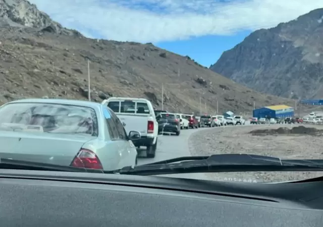 Demoras en el paso a Chile.