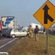 Tremendo choque en cadena con al menos ocho heridos