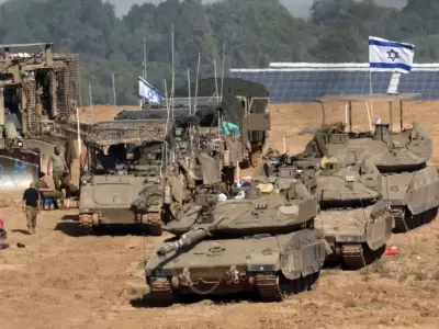 Tropas y tanques israel�es se volver�n una postal a muy largo plazo en el paisaje de Gaza.