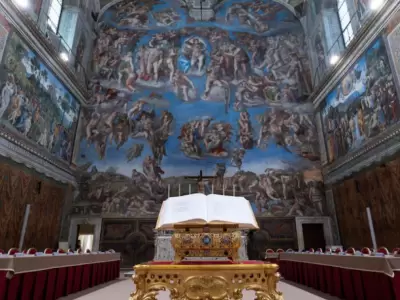 El edificio que inmortalizo la obra de Miguel �ngel est� listo para elegir al �267 l�der de la iglesia.