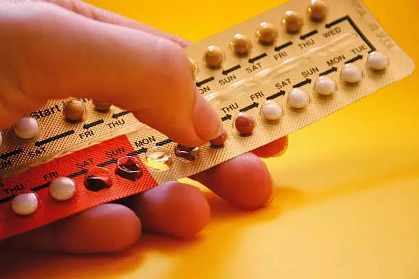 Pastillas anticonceptivas.