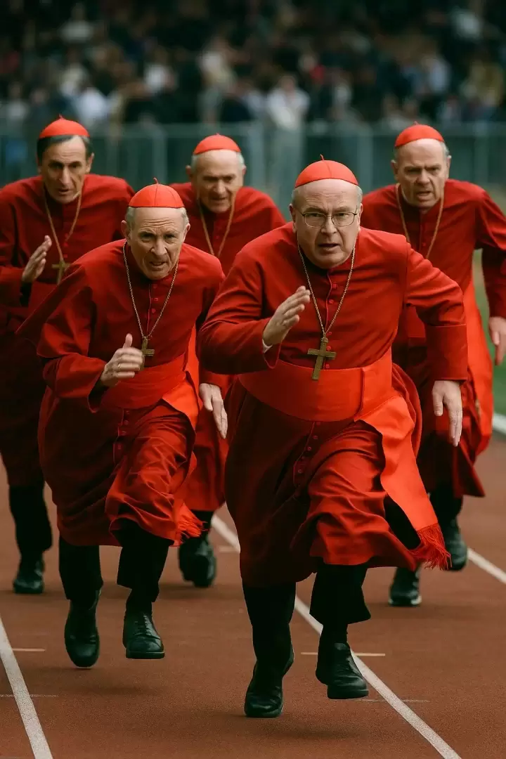 Cardenales corriendo carrera