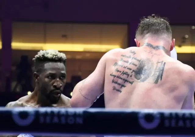 Una escena del combate en Riad