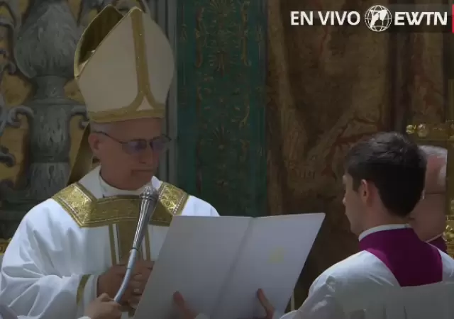 Primera misa del papa Le�n XIV.