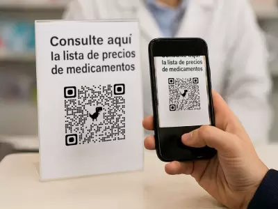 El QR deber� estar a la vista y poder leerse con cualquier c�mara de celular.