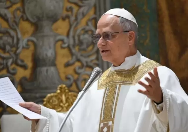 El nuevo papa Le�n XIV ofici� su preimera misa/ Fuente: Vaticano