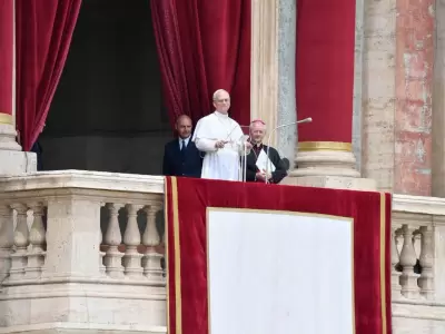 Mensaje papal en el Vaticano.