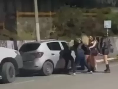Pelea en Bariloche.