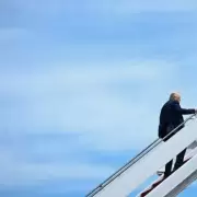 Donald Trump sali� de gira comercial y diplom�tica por Medio Oriente
