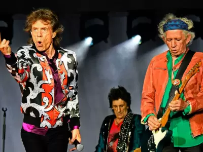 Mick Jagger y Keith Richards, dos leyendas de la m�sica.