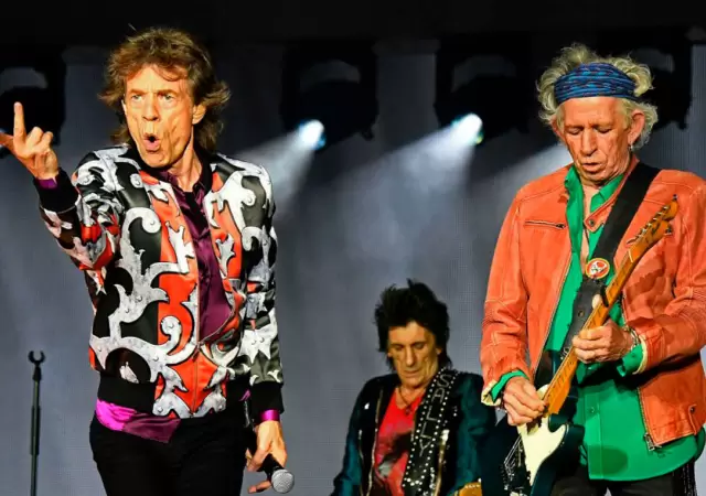 Mick Jagger y Keith Richards, dos leyendas de la m�sica.