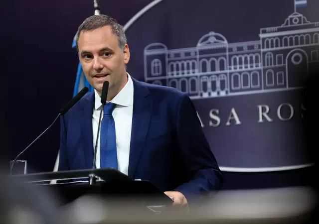 Vocero presidencial Manuel Adorni.