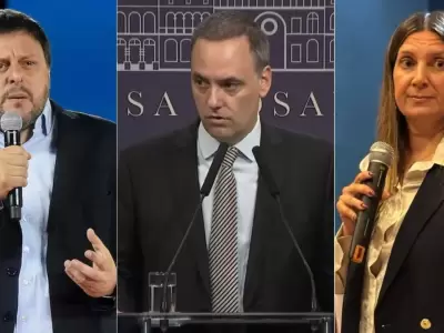 Leandro Santoro, Manuel Adorni y Silvia Lospennato