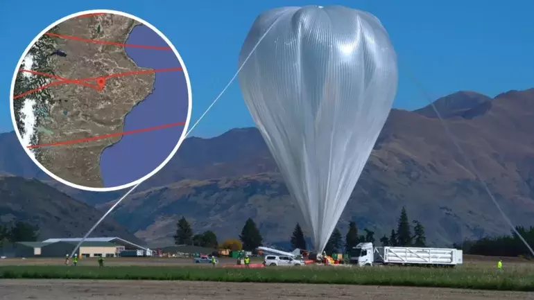 Globo aerost�tico en Chubut.