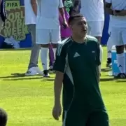 Riquelme jug� el partido de leyendas de FIFA y les habl� a los hinchas de Boca