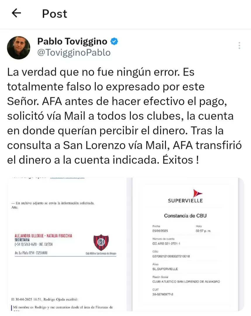 La situaci�n de San Lorenzo es catastr�fica.