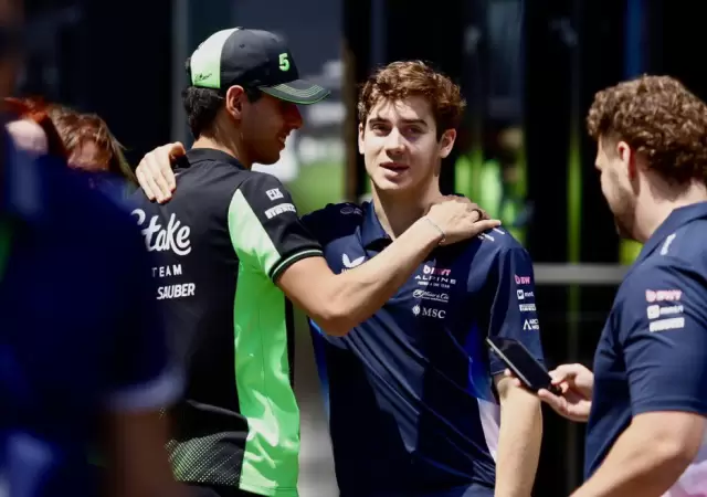 Franco en la previa de la carrera del domingo