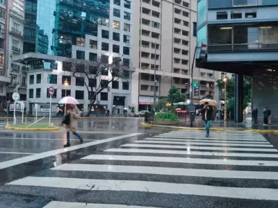 Mucha agua cay� en el Gran Buenos Aires/