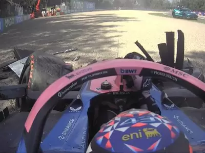 El piloto argentino se despist� cuando faltaban pocos minutos para que culminara la Q1. Fuente:X de F�rmula 1