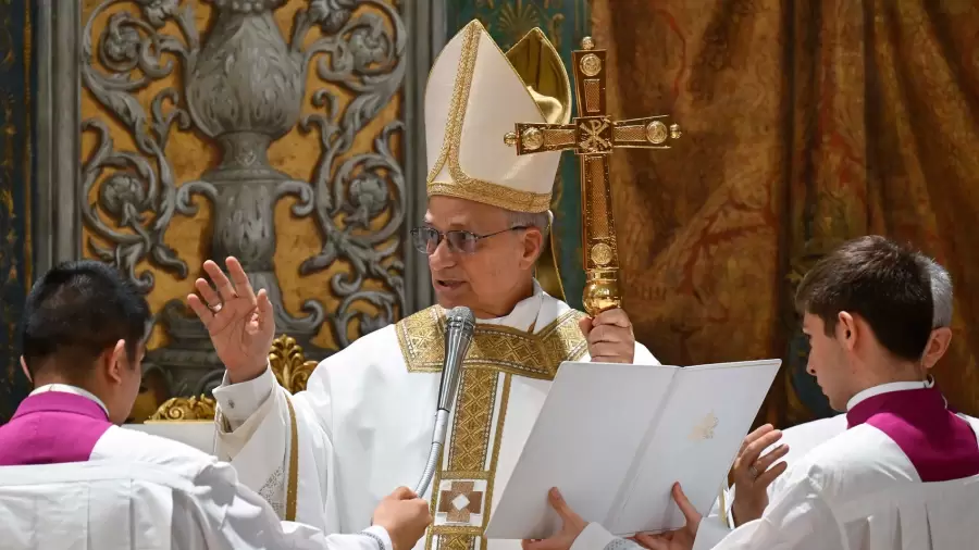 Iniciio de la misa de entroninzaci�n