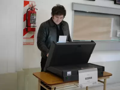 El presidente Javier Milei emiti� su voto este domingo en la Universidad Tecnol�gica de Almagro. Fuente: Gobierno
