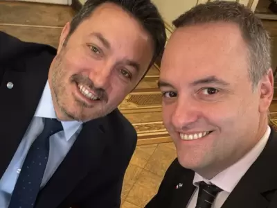 Manuel Adorni junto con el Ministro de Defensa Luis Petri/ Fuente: Prensa Petri