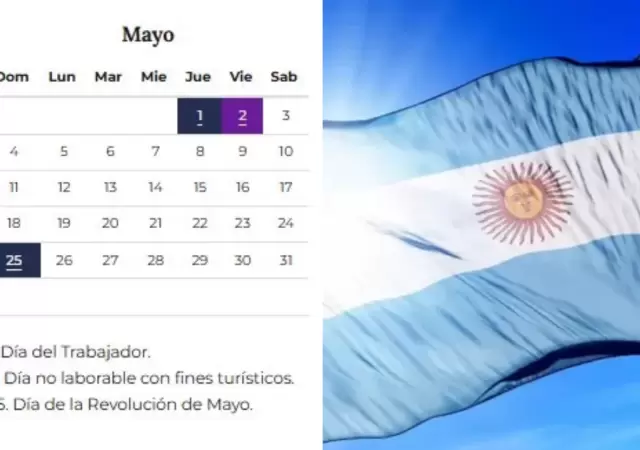 �Habr� feriado puente en mayo 2025 por la Revoluci�n de Mayo?