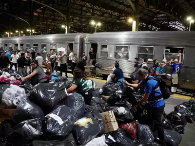 El Tren Solidario anterior fue para Bah�a Blanca.