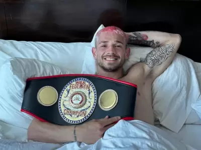 Coki Soto celebr� con el t�tulo en su poder.