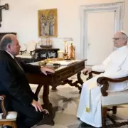 El canciller Werthein tuvo audiencia con Le�n XIV y planearon la visita de Milei