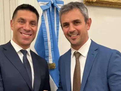 Facundo Correa Llano junto al titular de la C�mara de Diputados, Mart�n Menem. (Foto: archivo web)