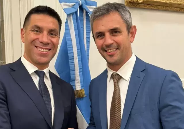 Facundo Correa Llano junto al titular de la C�mara de Diputados, Mart�n Menem. (Foto: archivo web)