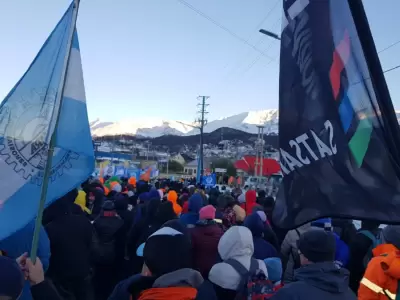 Paro en Tierra del Fuego.