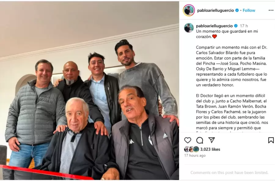 El posteo de Pablo Lug�ercio