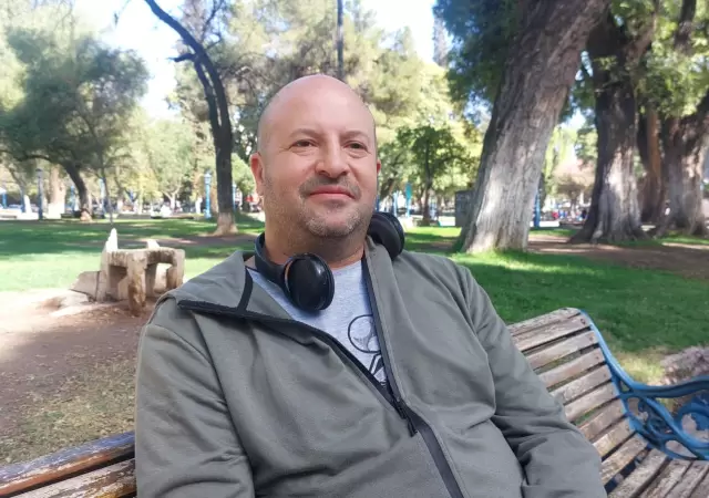 Mat�as Perdomo, integrante de Diego Armando Colectivo.
