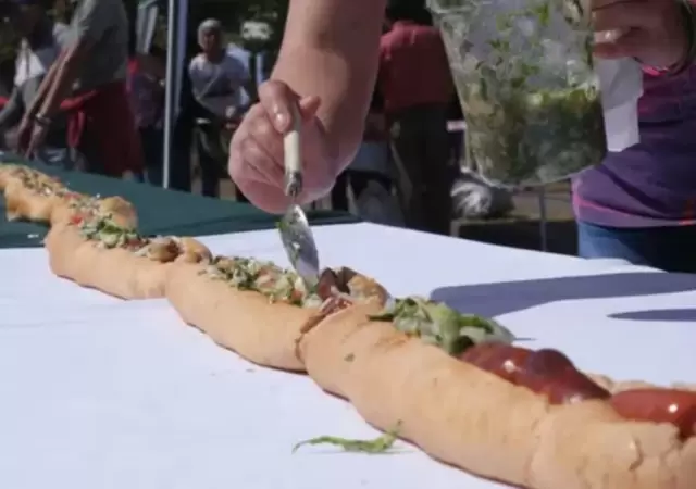 Choripn ms largo del mundo fue hecho en Santo Tom, en Santa Fe.